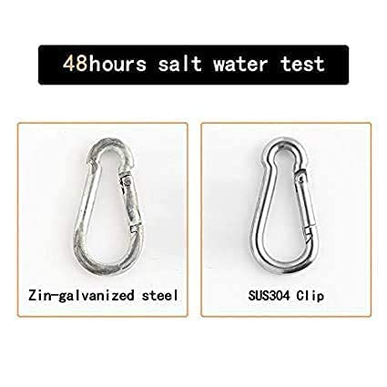 31wNNXy30GL.jpg Dog Trust Multipurpose Safety Hook for Pets, Heavy Duty Eye Clasp - Spring Pet Buckle, Key Chain for Linking Dog Leash Collar - Silver (Pack of 2)