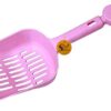 Sage Square Litter Scoop Cum Shovel with Long Handle and Cute Design Scooper for Cat/Dog/Puppy/Kitten (Color May Vary)