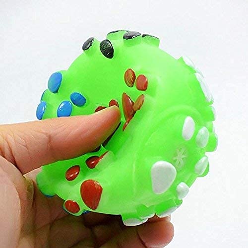 411nPamxVL.jpg RvPaws Pet Dog Paw Print Ball Toy Sound Squeaky Squeaker Dog Cat Chew Interactive Ball Squeak Playing Toy (Color May Vary)