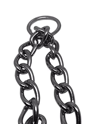 Woofy 60 Inch Stainless Steel Heavy Duty Long Leash Chain for All Breed Dogs | Silver - XX-Large Heavy Weight - 900GM