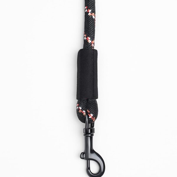 Zigly Lifestyle Reflective Rope Dog Leash – XS (9mm) - Black | Durable Training Rope Leash for Puppies & Toy Breeds | Lightweight, Comfortable Grip Strong Leash for Daily Walks