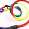 Dog Trust 10 MM Rainbow Color Rainbow Multicolor Dog Adjustable Harness/Leash/Collar for Small Dogs