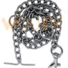 Woofy 60 Inch Stainless Steel Heavy Duty Long Leash Chain for All Breed Dogs | Silver - XX-Large Heavy Weight - 900GM