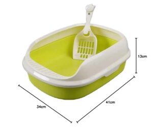 Dog Trust Cat Litter Tray Hygienic Litter Box Cat Litter Box Tray for Cats -1 Litter Box Tray + 1 Scoop Free (Color May Vary)