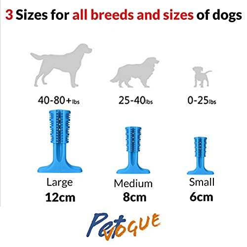 41IS3j53jrL.jpg PSK PET MART Dog Toothbrush Stick Bristly Brushing Stick Dog Teeth Cleaning Treats Chew Toys Bite Resistant Puppy (TPR) Natural Rubber (Pack of 1)