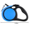 41KwrExWQuL._SL1012_.jpg Retractable Dog Leash for Walking, Jogging, Training | One Button Brake with Premium Handgrip Suitable for Dogs up to 20Kgs, 5m Long (Blue)