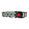 Premium Adjustable Printed Collar and Leash Set for Dogs & Puppies (Beetles Galore, Large)