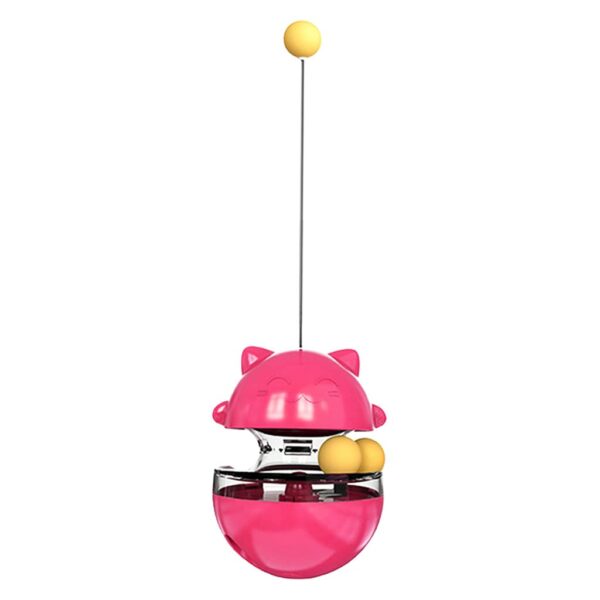 Fashion My Day® Cat Food Dispenser Treat Toy Slow Feeder Fun Tumbler IQ Training Toy Red | Pet Supplies| Cats| Toys| Interactive Toys | Pet Supplies | Cat Supplies | Toys