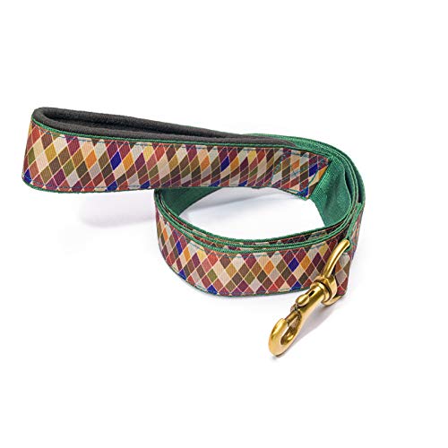 PetWale Dog Leash with Padded Handle | Suited for Walking, Running, Training & More | Diamond Design Print | Easy to Clean & Maintain | Durable & Sturdy | L: 5 feet, W: 1.5 inches