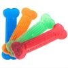 RvPaws Grinding Bite Chew Stick Silicone Transparent Flat Bone Toy RvPaws Grinding Bite Chew Stick Silicone Transparent Flat Bone Toy for Dogs Jel Bone - Color May Vary 1 Unit