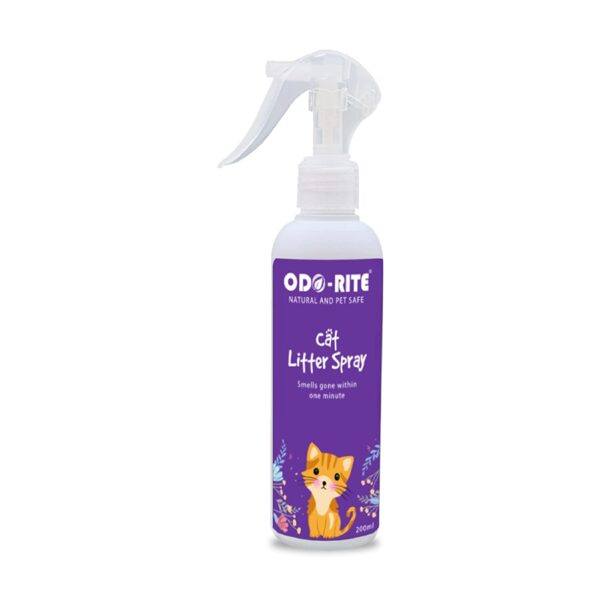ODO-RITE Cat Litter Spray, Odour Eliminator Removes Smell from Litter Box (175 ml - Pack of 2)
