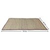 Mats Avenue Cat Litter Box and Tray Mat Natural Sisal Hand Made Beige Color with Wool Yarn End Finishing (45x75 CM)
