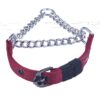Pets Like Dog Choke Collar Maroon Color| Half Chain Collar| Half Choker Stainless Steel Dog Collars (20MM) (GE-PL0005D)