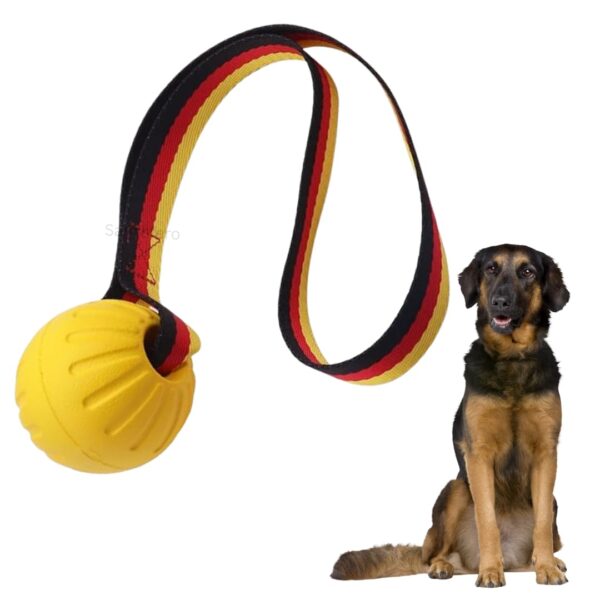 Rope Ball Dog Toy Interactive Pet Training Toy Ball for Rope Ball Dog Toy Interactive Pet Training Toy Ball for Tug, Chew, Fetch & Play Perfect for Powerful Chewers Play Ball Dental Clean (Rope Ball) Yellow