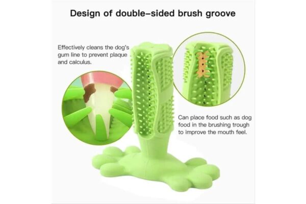 5144n4ldKnL._SL1200_.jpg RvPaws Dog Toothbrush, Interactive Dog Chew Toy, Dog Brushing Stick, Chew Toy for Teeth Cleaning, Pet Molar Tooth Cleaning Brush Bone Stick, Dogs Oral Health and Dental Care - Color As Available