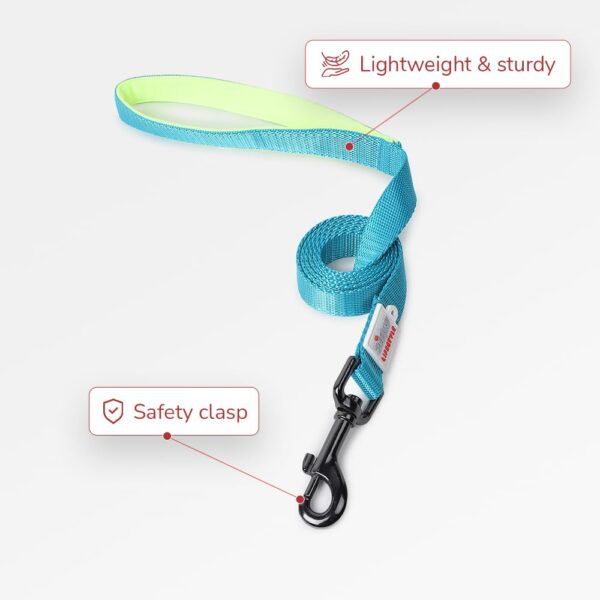 Zigly Lifestyle Classic Dog Leash-Large-Neon Green | Long Padded Leash for Large Dogs | Comfortable Strong Leash for Pets