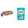 Whiskas Wet Cat Food for Adult Cats (1+Years), Tuna in Whiskas Wet Cat Food for Adult Cats (1+Years), Tuna in Jelly Flavour, 96 Pouches (96 x 85g) & Cat Treat, Tempting Tuna Flavour - 85 g