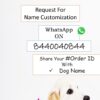 Dog Harness with Name id Customized for Small Dogs Puppy Harness Reflective Vest Harness Adjustable with Personalized Dog Name (Black)