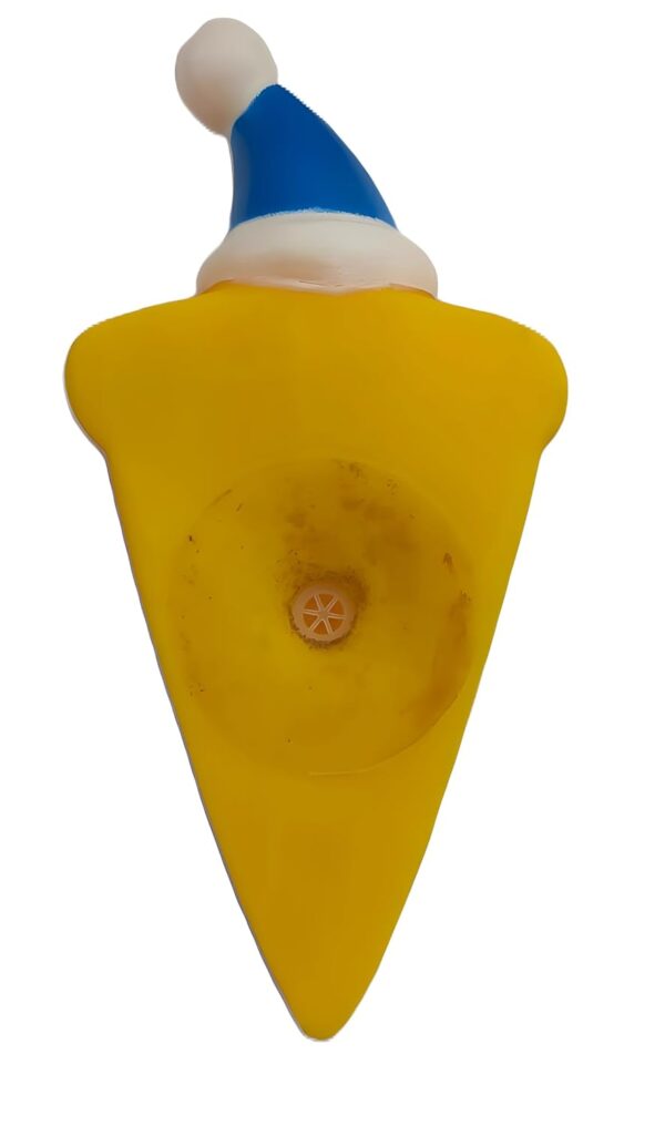 Chew Squeaky Hot Dog & Pizza Toys for Dogs – Fun, Durable, Non-Toxic Interactive Chew Toys for Play, Teething, and Dental Health – Set of 2-Orange