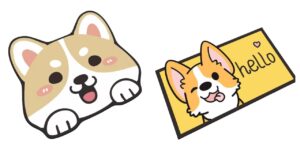 Adorable Crystal Velvet Cartoon Cat Litter Mat - Ultra Soft, 60 x 35cm (Coffee, Dog Face) And Cartoon Cat Litter Mat - Ultra Soft, 60 x 35cm (Yellow, Dog) Combo Pack