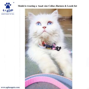 A+a Pets' Skin Friendly Dog Collar (Pink/Blue, Large)