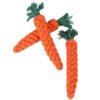Dog Trust Durable Orange Carrot Knotted Cotton Rope Toys for Teeth Cleaning and Chewing, Small & Medium Dog/Cat/Puppy (Multicolour).