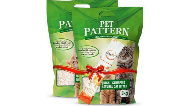 CAT Litter Sand for CAT 10KG, 99.99% Dust Free, Fast Clamping Natural Cat Litter 10kg (CAT Litter 5KG X 2 - Non Scented) DogsNCats - Authorised Partner