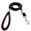 Dog Belt Combo of Nylon Fur Padded Dog Harness with Black Dog Lead Specially for Medium Breeds Dog Harness (Pack of 1)