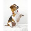 Trixie Premium Stop-The-Pull Collar, Adjustable Nylon Collar for Dogs, Made with Strong Metal Chain to Easily Slip Around Dog's Neck (S-M, Cherry RED)