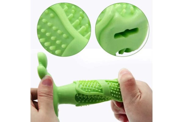 51HwhHcBzcL._SL1200_.jpg RvPaws Dog Toothbrush, Interactive Dog Chew Toy, Dog Brushing Stick, Chew Toy for Teeth Cleaning, Pet Molar Tooth Cleaning Brush Bone Stick, Dogs Oral Health and Dental Care - Color As Available