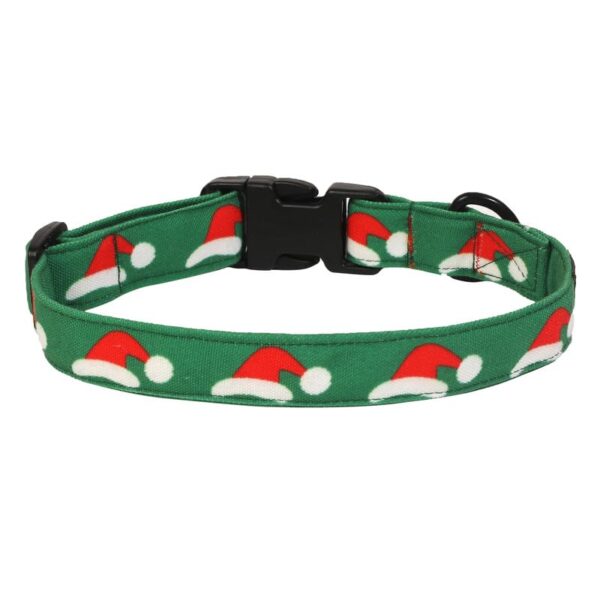 Lana Paws Santa Paws Christmas Dog Collar Belt for Medium Dogs, Adult Indies, Beagles, Cocker Spaniels & Similar