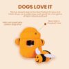 51NA1THbxBL._SL1081_.jpg 2 in 1 Beehive Puzzle Plush Toy with 3 Detachable Bees for Dogs | Animal Soft Toys | Stuff Toy