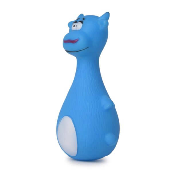 Chew Squeaky Cow Toy for Dogs – Durable, Non-Toxic Interactive Chew Toy for Play, Teething Relief, and Dental Health-Blue