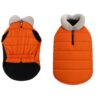 51OFNt8fX0L._SL1219_.jpg The Pets Company Dog Winter Coat Jacket, Clothes, Windproof, Waterproof, Light Weight, Washable, Ultra Warm Thick Fleece Lined Dog Vest for Cold Weather Protection, (Orange, Medium - 20 Inch)