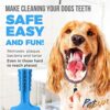 51OIWzzn15L.jpg PSK PET MART Dog Toothbrush Stick Bristly Brushing Stick Dog Teeth Cleaning Treats Chew Toys Bite Resistant Puppy (TPR) Natural Rubber (Pack of 1)