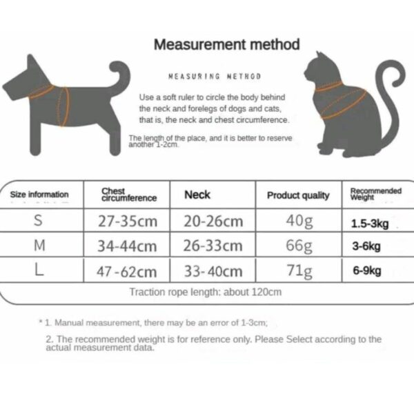 Cat Leash with Harness, Cat Harness and Leash, Adjustable Cat Belt with Pet Collar Leash, Lightweight Nylon Harness for Cats Secure Fit for Daily Walks and Outdoor Adventures (Medium)