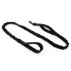 Hank Army Tactical Dog Leash | 3M Reflective | Heavy Hank Army Tactical Dog Leash | 3M Reflective | Heavy Duty Rope | Military Grade Metal Hook | Stretchable | Soft Double Handle | Suitable for Training, Walking, Adventure (Black 6 Feet)