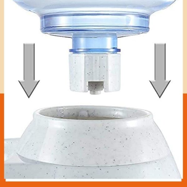 51Qx72HiQQL._SL1080_.jpg GION 3.5 Litter Self-Dispensing Gravity Pet Food Feeder Bowl Water and Food Cat Feeder Bowl and Automatic Water Dispenser Bottle (1Pcs)