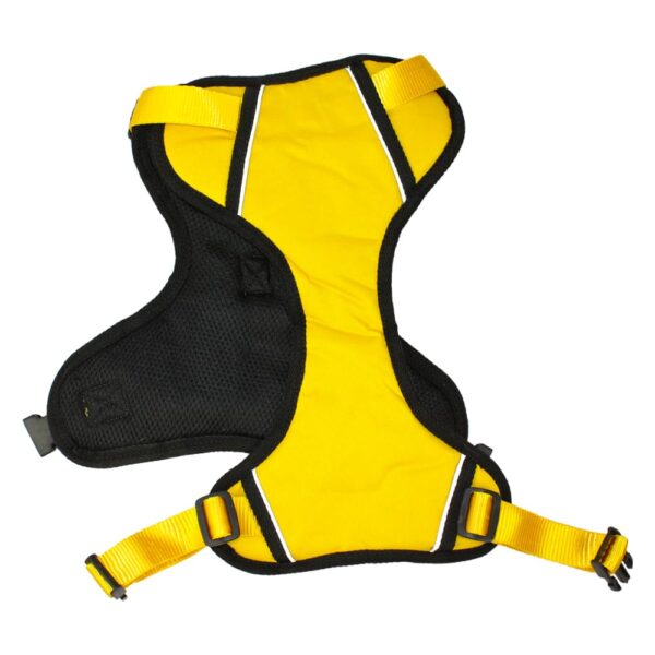 Yellow Harness for Medium Size Dogs | Oxford Fabric, 4 Adjustable Buckles | Dog Chest Belt for Small Dogs - (Medium, Yellow)