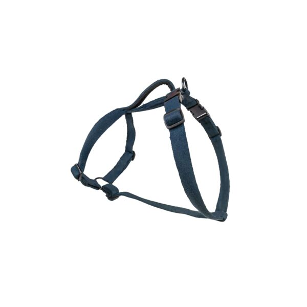 PetWale Dog H Harness | Cotton Material | Adjustable & Durable | Skin & Fur Friendly | Ultimate Comfort for Long Hours | 3 Point Adjustments | Strong Material & Secured Fit | Navy Blue - Small