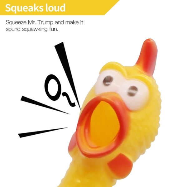 51StF-8DqL._SL1500_.jpg PSK PET MART Squeaky Yellow Chicken Rubber, Chicken Large Hen Toy for Playing Kids and Pets (Pack of 1)