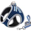 51TWwhflSyL.jpg KUTKUT Adjustable Dog Harness, No Pull for Small Dog, Reflective, Breathable & Soft Mesh Padded Step-in Vest & Leash Set for Outdoor Walking Escape Proof (Size: XL, Pet Weight 7-10Kg, Chest: 47-53cm)