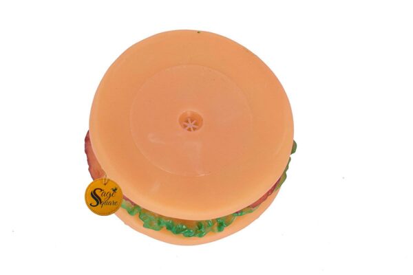 51To2NUhQpL._SL1500_.jpg Sage Square Squeaky Vinyl Chew Latex Burger Dog Toy