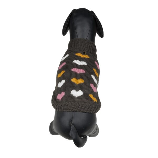 51UKCpUtyL._SL1080_.jpg Lulala Turtleneck Dog Sweater - Winter Coat Apparel Classic Cable Knit Clothes with Leash Hole for Cold Weather, Ideal Gift for Pet in New Year (Black, 8 Inch)