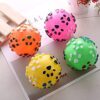 51UehElGPsL.jpg RvPaws Pet Dog Paw Print Ball Toy Sound Squeaky Squeaker Dog Cat Chew Interactive Ball Squeak Playing Toy (Color May Vary)