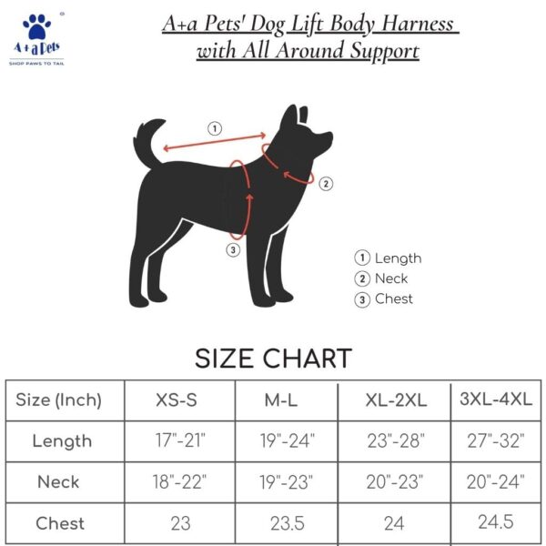 A+a Pets'Dog Lift Full Body Support Harness (XL-2XL)