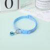 YellowCult Fancy & Comfortable Pet Collars for Cats, Puppies, Small Dogs, Fat Rabbits with Adjustable Size, Bell & Buckle Safety Lock-[Party Paw] - [Light Blue]