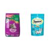 Whiskas Adult (+1 Year) Dry Cat Food Food, Tuna Flavour, Whiskas Adult (+1 Year) Dry Cat Food Food, Tuna Flavour, 7kg Pack & Cat Treat, Tempting Tuna Flavour - 85 g