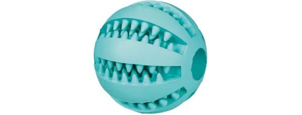 51W9WixyMML._SL1500_.jpg TRIXIE Denta Fun Ball Dog Toy, Made with Non-Toxic Natural Rubber, Massages Dogs Gums, Cleans Teeth & Promotes Dental Hygiene, Prevents Further Build-up of Plaque & Tartar - 5 cm