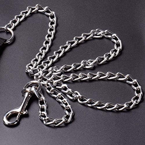 PSK PET MART Heavy Duty Dog Leash,Metal Dog Leash Dog Chain with Handle for Small & Medium Large Size Dogs (Medium)